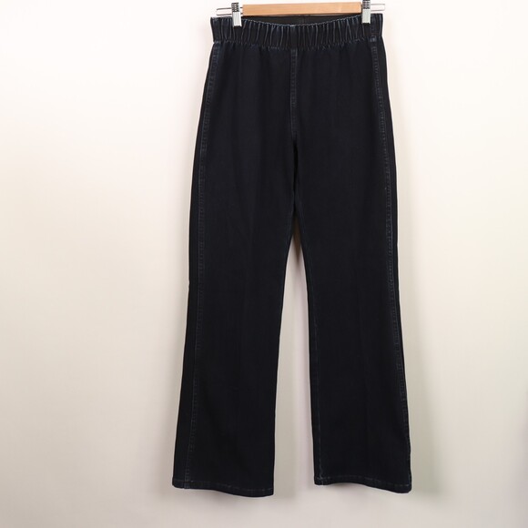 Soft Surroundings Flare High Waisted Pull On Jeans Small - Picture 2 of 5